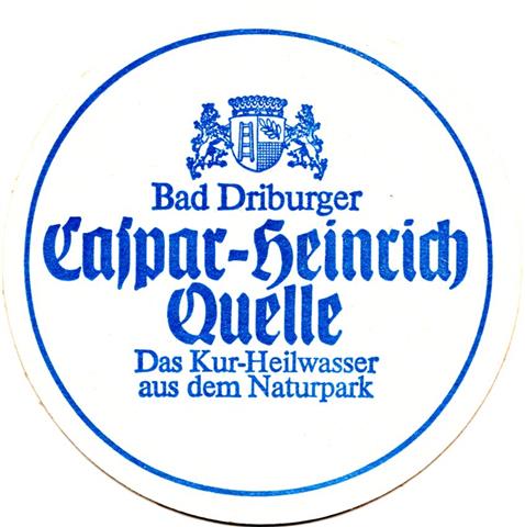 bad driburg hx-nw bad driburger 1a (rund215-caspar heinrich-blau)